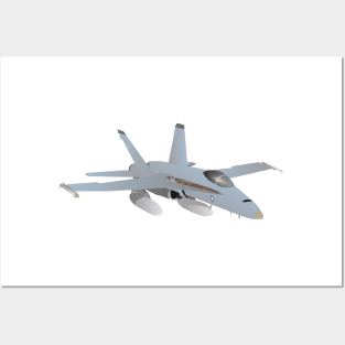 American F-18 Jet Fighter Posters and Art